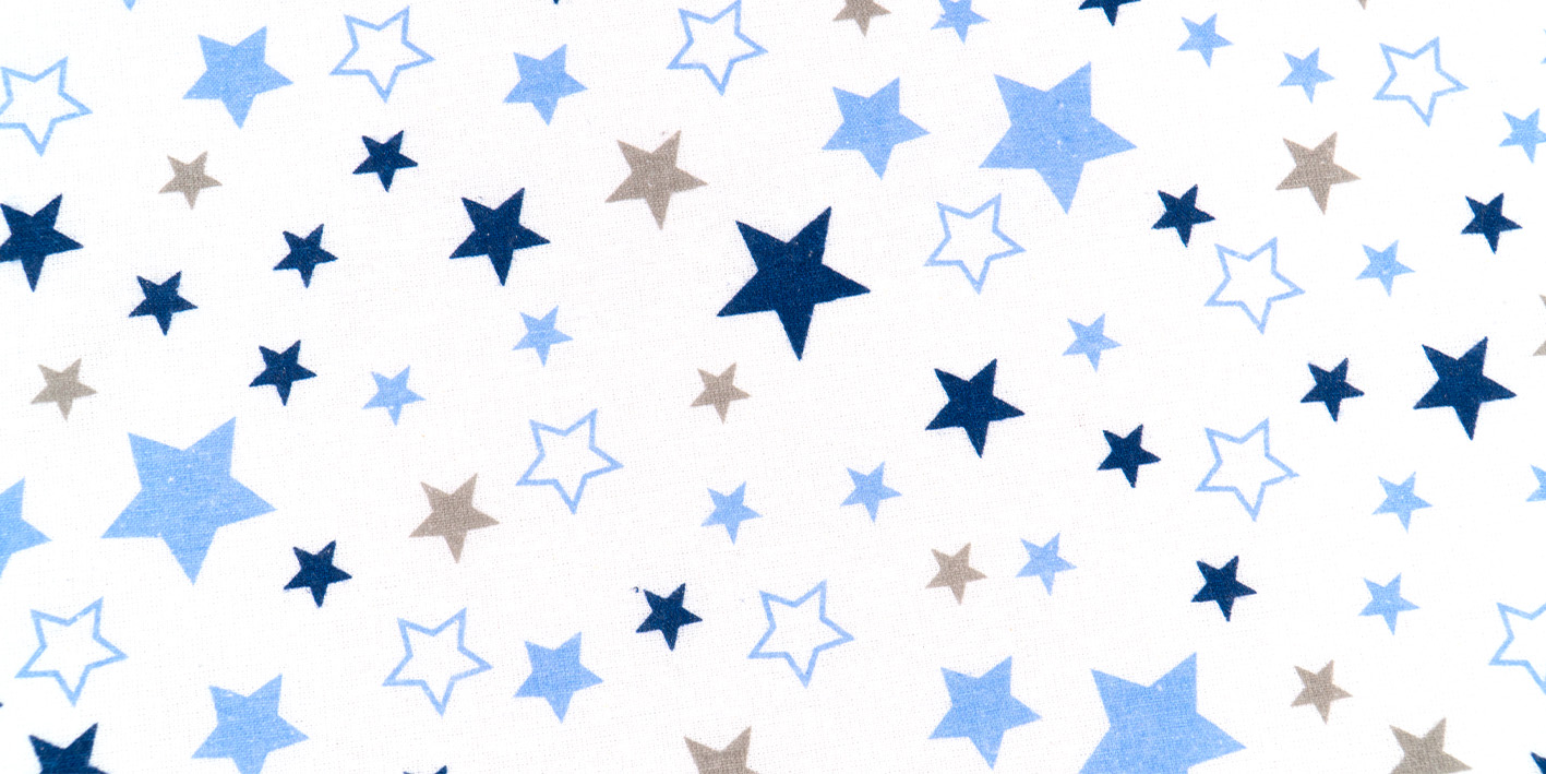 Pielucha flanelowa gwiazdki granatowe i szare